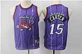 Youth Raptors 15 Vince Carter Purple Swingman Jersey,baseball caps,new era cap wholesale,wholesale hats
